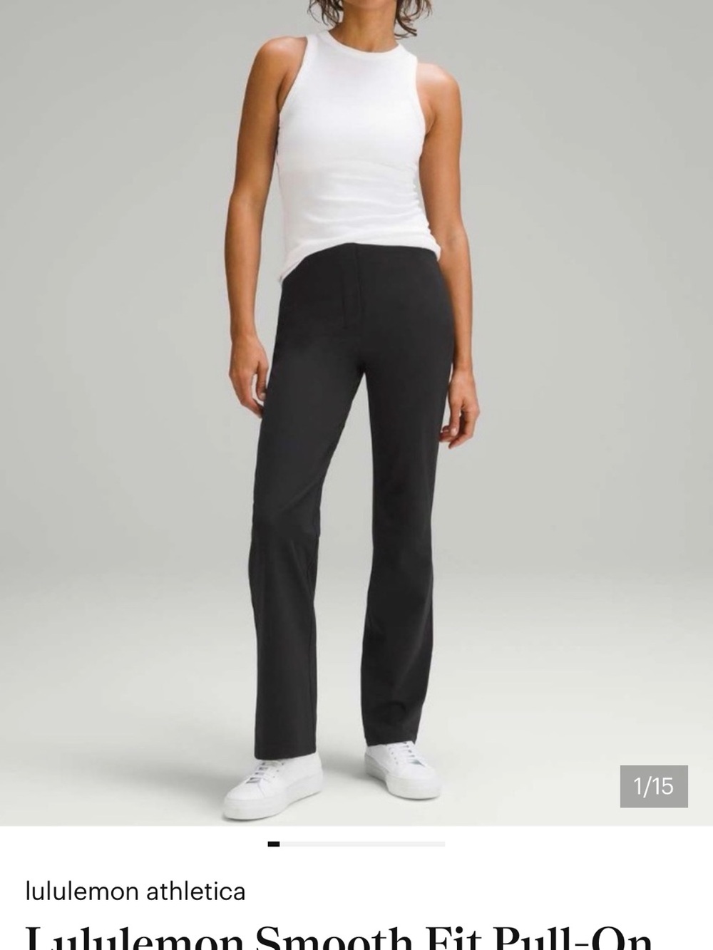 lululemon athletica Straight Leg Pull-On Pants - Black